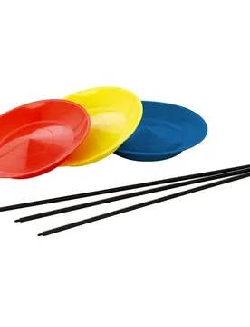Jonglierplatte + PVC-Tremblay-Stab - Jaune - unisex - Size: TU
