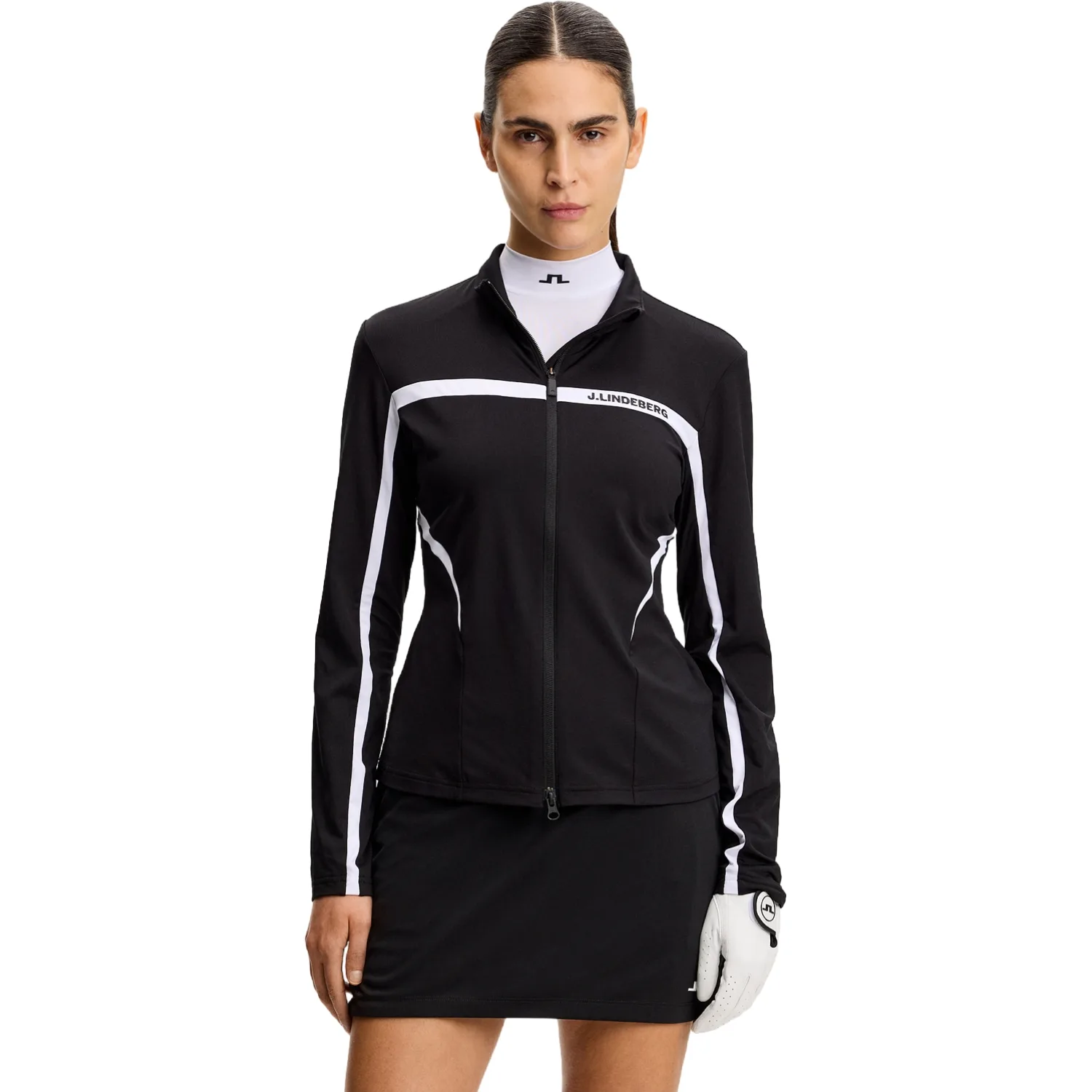 Layer Janice Full Zip, schwarz s - J.lindeberg - FashionsVida