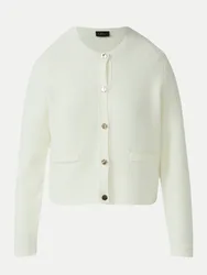 BLACK LABEL Strickjacke Weiß 42