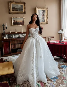 Customized Elegant White Organza Wedding Dress Formal Sweetheart Sleeveless Bridal Gown Boho A-Line Chapel Train Robe de mariée - Aliexpress - FashionsVida