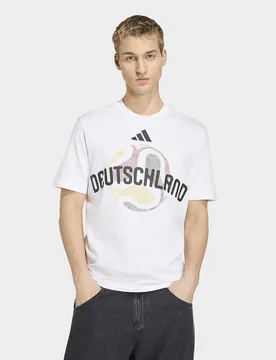 Mens T-shirt Coppa Del Mondo Fifa 26 Germania - Bianco, bianco bianco Uomo taglia S - Adidas - FashionsVida