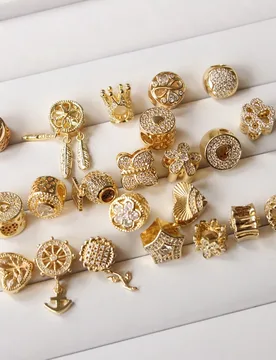 Trendy 18K Gold Color Brass and Zircon Spacer Beads Bracelets Beads High Quality Jewelry Making Necklace Earrings Accessories - Aliexpress - FashionsVida