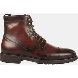 Botín de cordones de piel Princeton