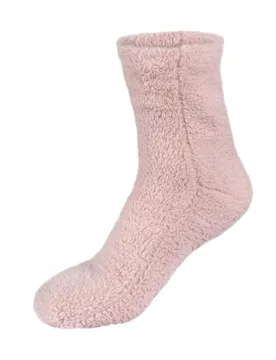 Women's Fluffy Teddy Fleece Socks in Pink Size: Small/Medium - Pink - Size: S/M - Smart Living - FashionsVida