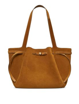 Borsa Shopping Romy in pelle scamosciata