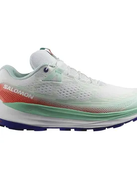 Ultra Glide 2 Trail Running Shoes White / Electric Green / Cherry Tomato UK 8.5 Women - Salomon - FashionsVida