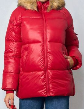 Giacca puffer trapuntata - rosso