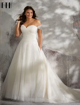 A-Line Wedding Dresses Elegant Tulle Tiered Bridal Gowns Lace Appliques Sleeveless Backless Vestidos De Novia 2025 Customized - Aliexpress - FashionsVida