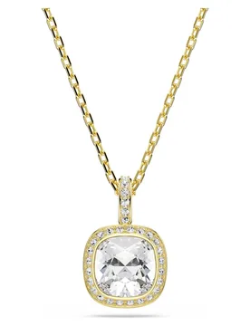 Pendente Una Angelic, Taglio Cushion, Bianco, Finitura oro 18K OS - Swarovski - FashionsVida