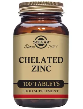 Comprimés Chelated Zinc 100 Unités