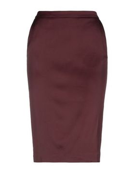Falda midi Mujer Burdeos 38 Mujer