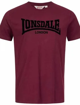T-shirt à Manches Courtes Ll008 One Tone Oxblood / Black 3XL - Lonsdale - FashionsVida