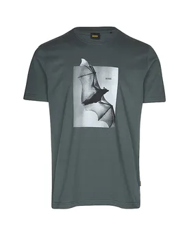 T-Shirt TE_BEING verde scuro XL - BOSS - FashionsVida