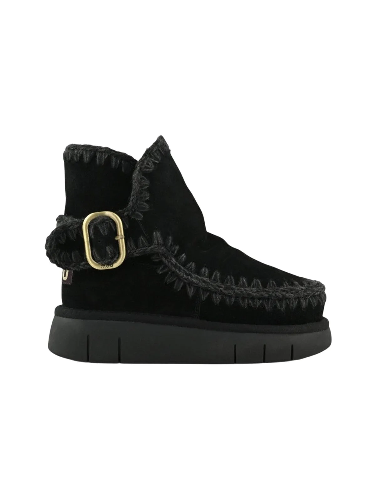 Stivali donna - bounce boot buckle strap - nero - Mou - FashionsVida