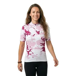 Maglia A Maniche Corte Mysteria Mid Half Zip Orchid