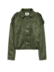Veste effet cuir ONLAMBER vert foncé L