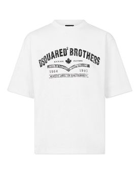 T-Shirt Loose Fit weiss L herren
