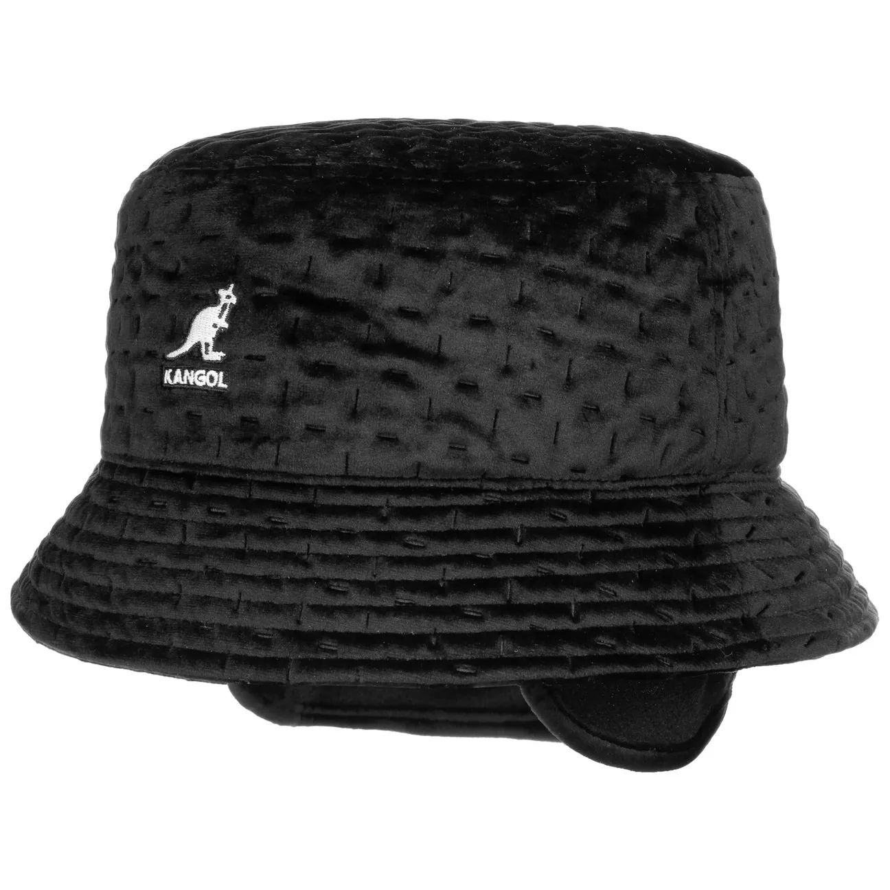Dash Quilted Bin Cloth Hat by - black - Herren - Size: L (58-59 cm) - Kangol - FashionsVida