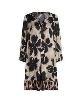 Minivestido beige 48
