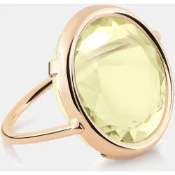 Anillo Midnght de oro y piedra amarilla