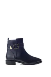 Obernai' Leather Ankle Boots - Black - Size: 8