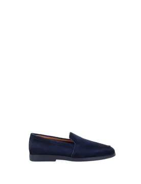 Mocassini in pelle BLU NAVY 7 - Santoni - FashionsVida