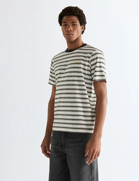 Camiseta de hombre de manga corta de rayas - Wrangler - FashionsVida