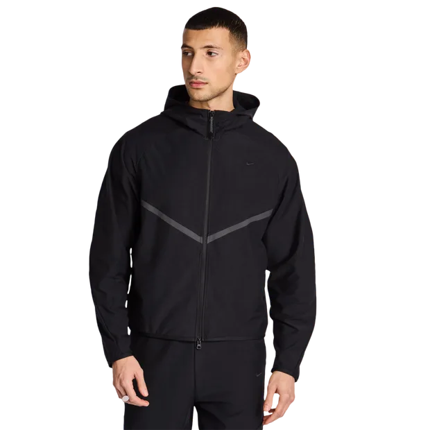 Tech Men Hoodies - Black - Size XL - Poly Woven - Black - Size: Extra Large - Nike - FashionsVida