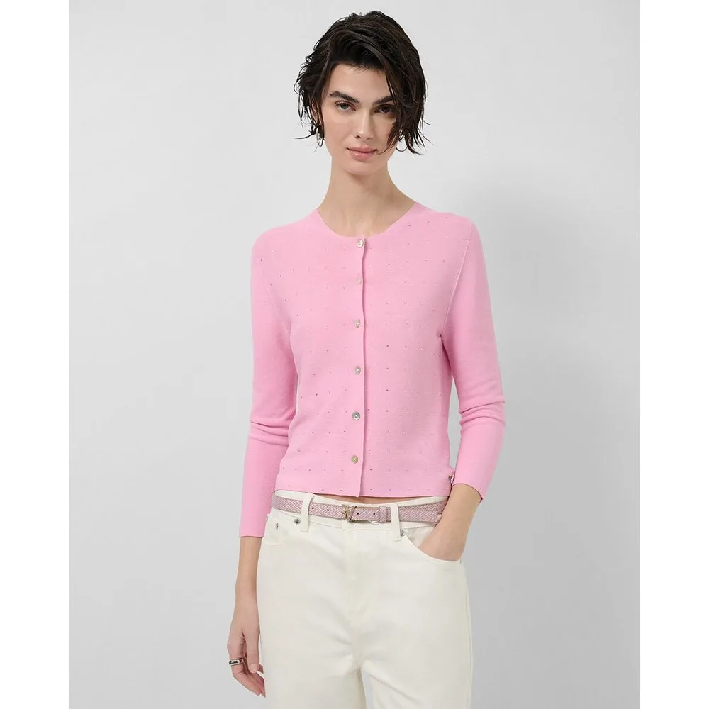 Chaqueta de mujer corta punto con aplicaciones - Roberto Verino - FashionsVida