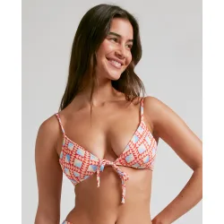 Top de bikini Lace Mohawk con estructura, lazo y foams extraíbles