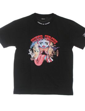 Maglietta Uomo Tongue Print Tee Black