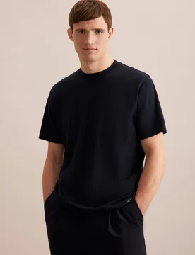 Seidensticker T-Shirt Uni Blau L - Seidensticker - FashionsVida