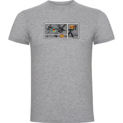 Maglietta A Maniche Corte Comic Heather Grey