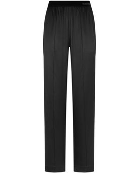 Stretch Silk Satin Pj Pants