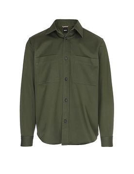 Overshirt H-OWEN verde oscuro S