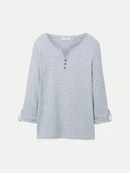 Langarmshirt mit Turn-Up-Funktion Grau M