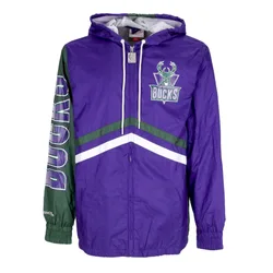 Giacca a Vento Uomo Nba Undeniable Full Zip Windbreaker Hardwood Classics Milbuc Purple