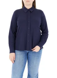Camicia misto viscosa BLU NAVY L