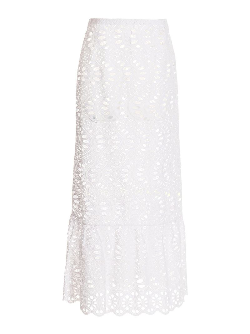Gonna lunga in macramè