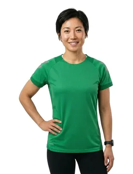 T-shirt à Manches Courtes Lead Poly Jelly Bean XS - Hummel - FashionsVida
