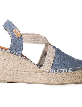 Pons Espadrilles Compensées Toda-nt Denim EU 42