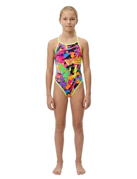 Pop Party Revolution Swimsuit Yellow 5-6 Years Girls - TURBO - FashionsVida