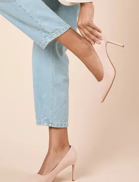 Women's Dash Faux Suede Pointed High Stiletto Heel Court Shoes in Blush Size: 3 - Blush - Size: 3 - Dorothy perkins - FashionsVida