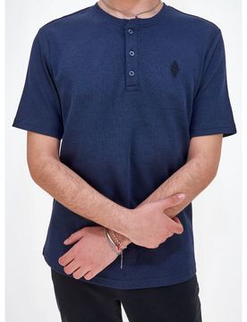 T-Shirt GOKNIT Blu Piquet M
