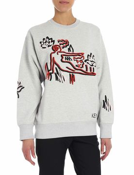 Kenzo FelpaComfort Crew Neck grigia