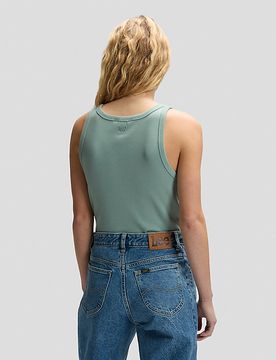 Slim Rib Tank Desert Sage Größe XL female
