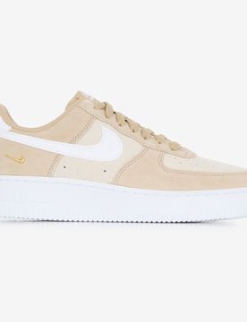 Air Force 1 Low Suede Mini Swoosh beige/blanc 38