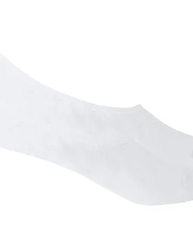 Punto - Pack de 2 pares pinkies de mujer de algodón invisibles - Punto Blanco - FashionsVida
