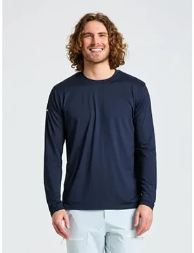 Crew Sunblock 2.0 Uv Long Sleeve T-shirt Dark Navy M Men - SLAM - FashionsVida