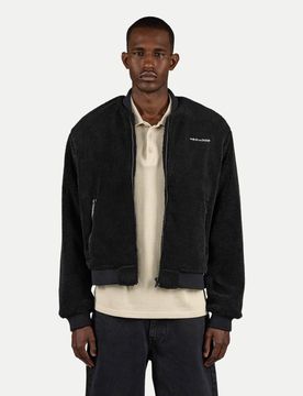 Teddy Bomberjacke Ember Schwarz S